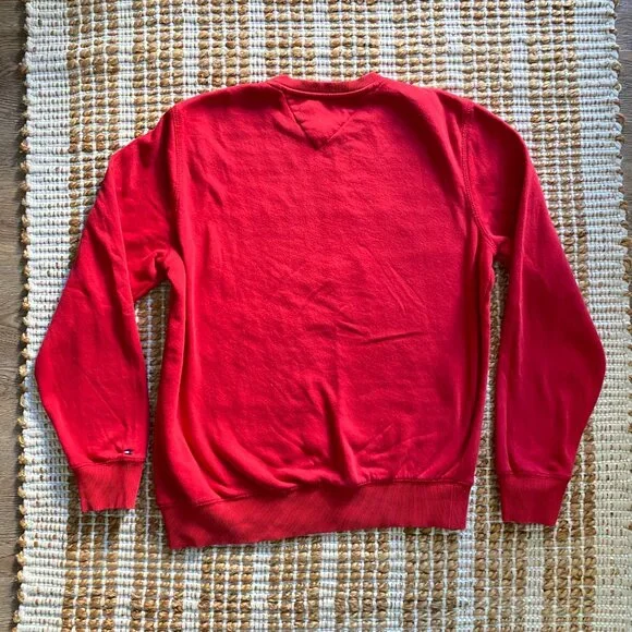 Brand New Tommy Hilfiger Red Sweater with Embroidered Logo - Picture 8 of 14